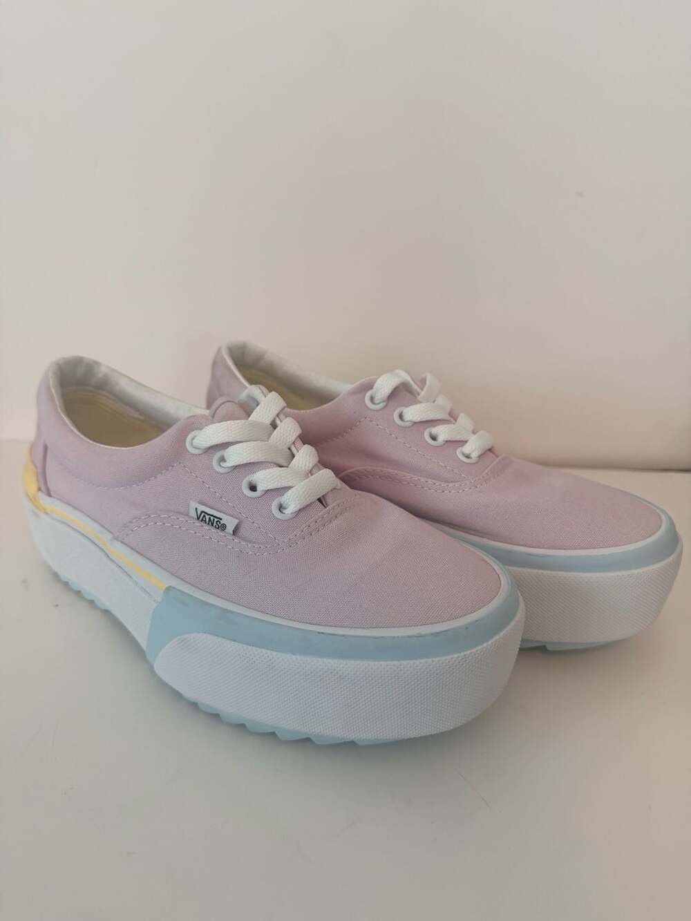 Vans Era Stacked Platform Sneakers in Pastel Ladies 6